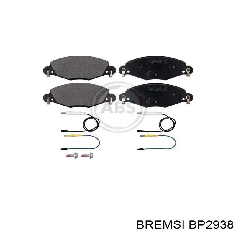 Купить BP2938 Bremsi Колодки тормозные задние, дисковые