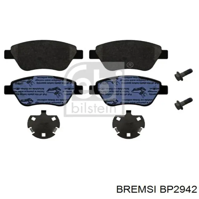 Купить BP2942 Bremsi Колодки тормозные