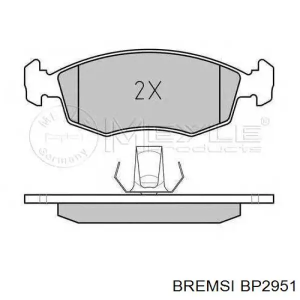 Передние тормозные колодки BP2951 Bremsi