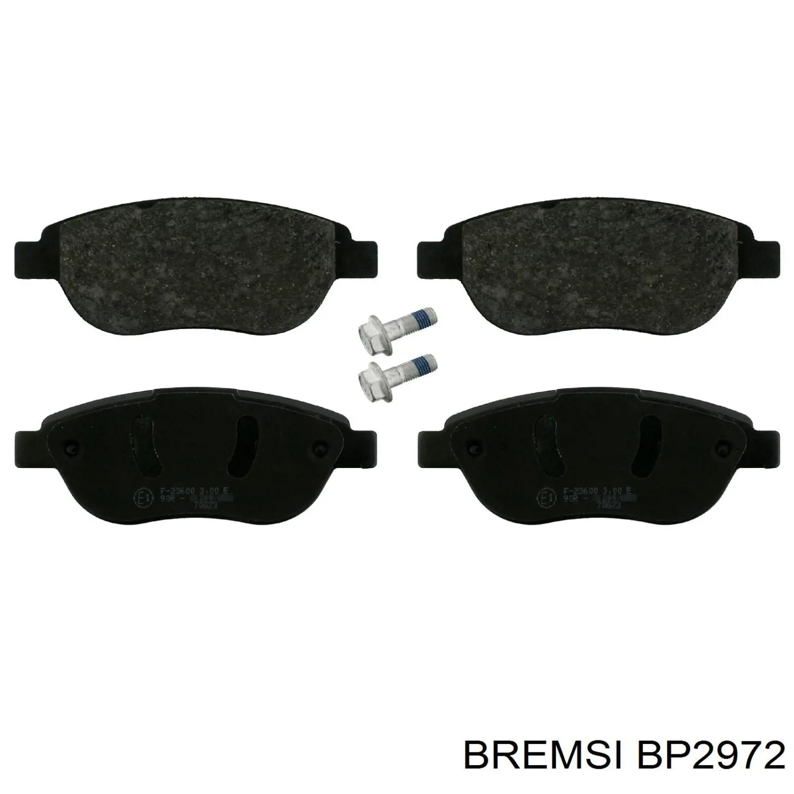 Pastillas de freno delanteras BP2972 Bremsi