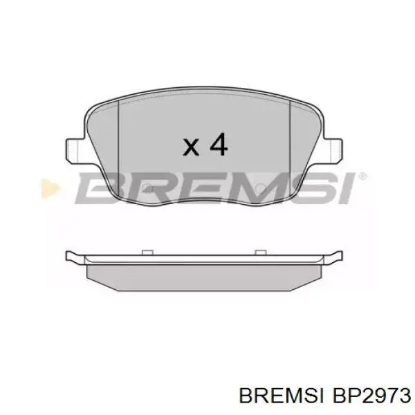 Передние тормозные колодки BP2973 Bremsi