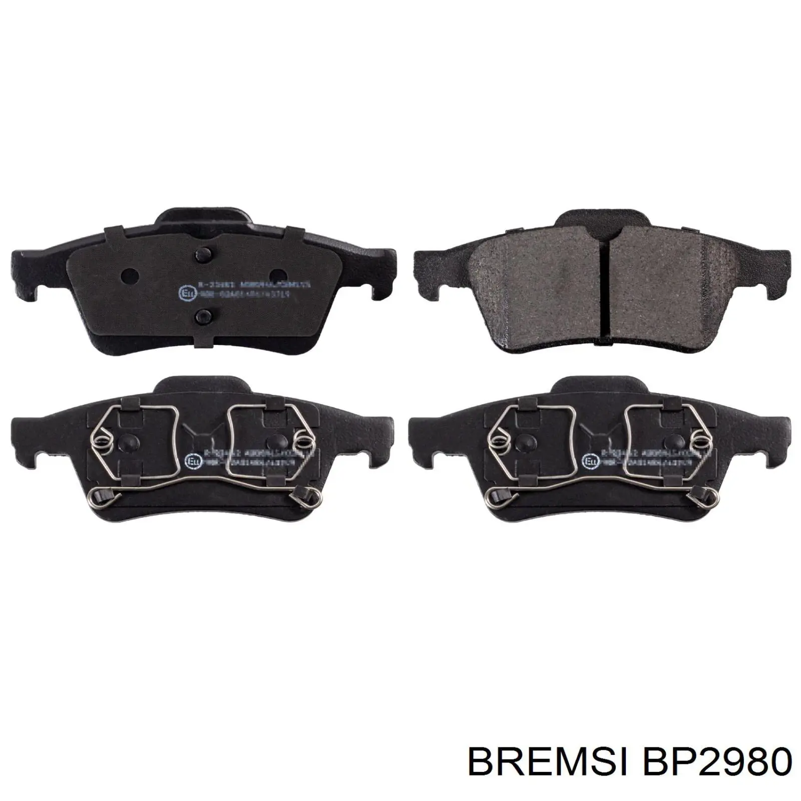 Купить BP2980 Bremsi Колодки тормозные задние, дисковые