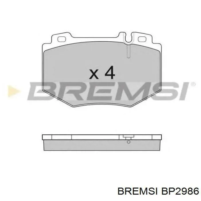 Колодки Bremsi BP2986 цена, от 22.78 USD