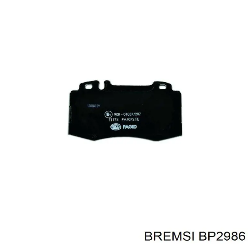 Купить BP2986 Bremsi Колодки тормозные