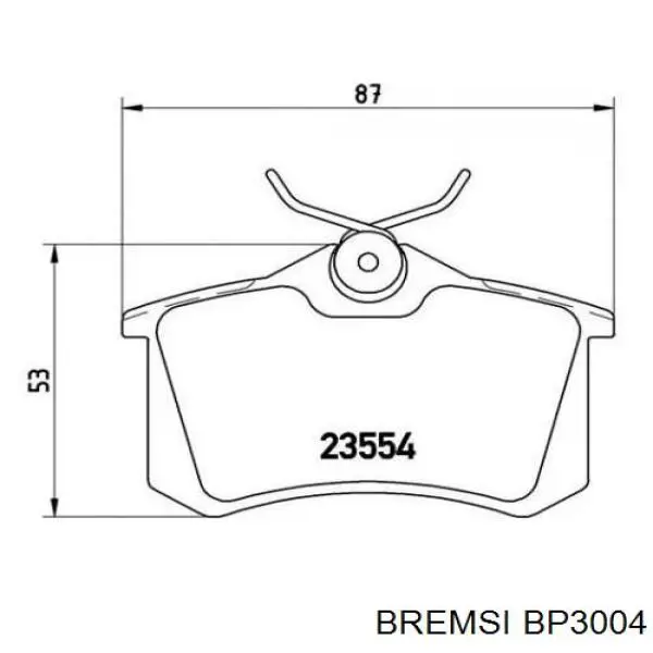 Колодки дисковые  Bremsi BP3004 цена, от 14.00 USD