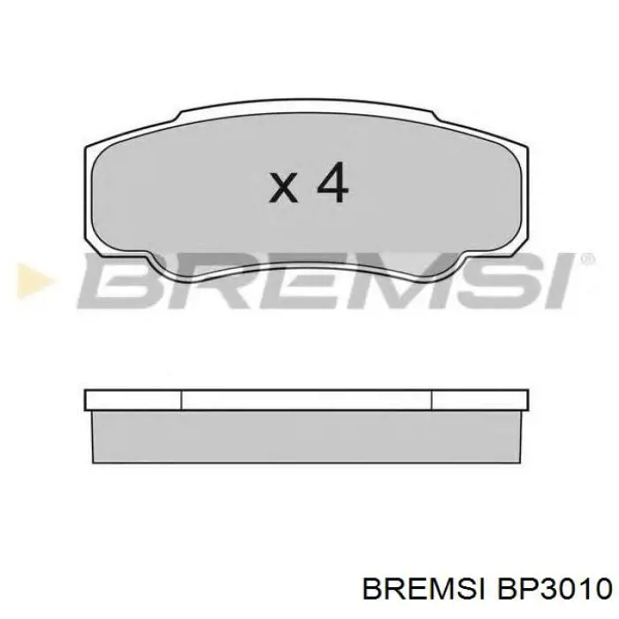Тормозные колодки Bremsi BP3010