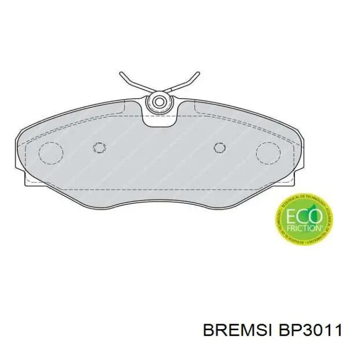 Купить BP3011 Bremsi Колодки тормозные