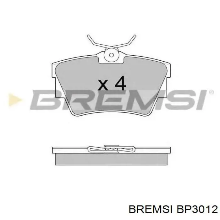 Купить BP3012 Bremsi Колодки тормозные
