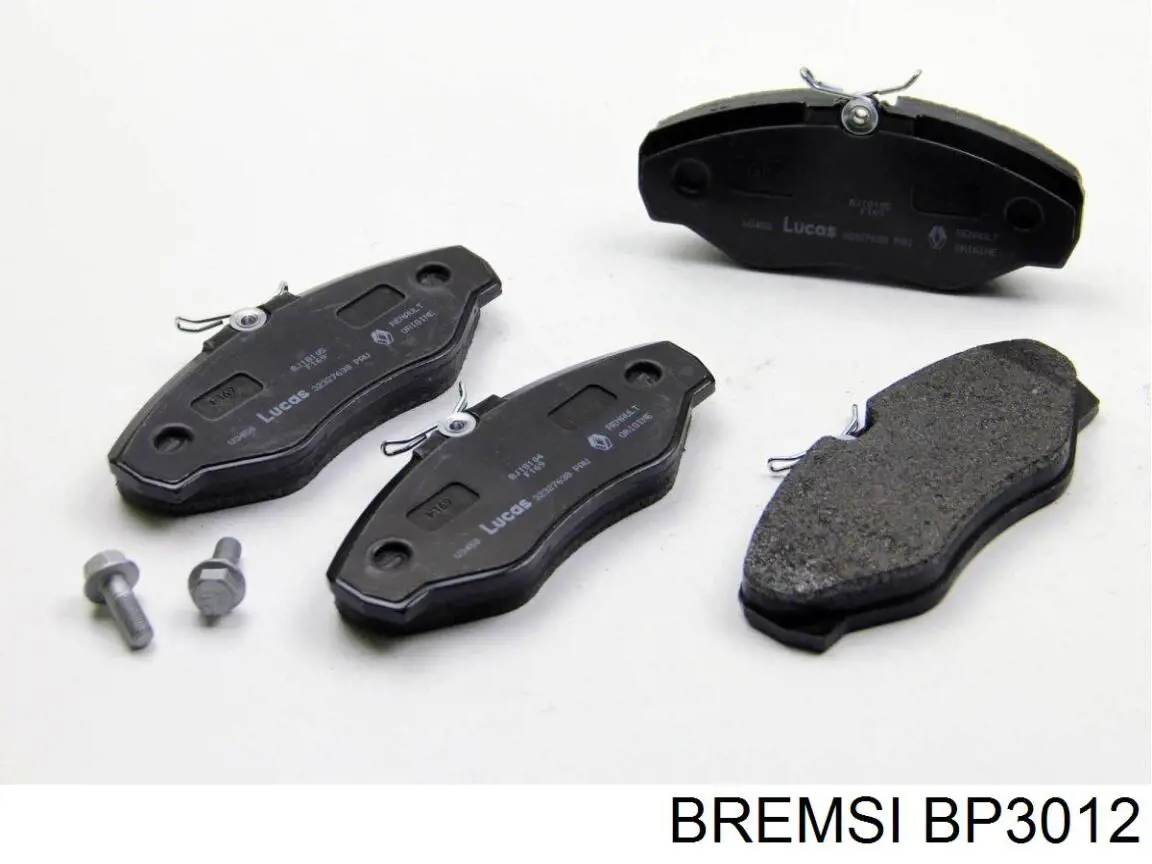 Передние тормозные колодки BP3012 Bremsi