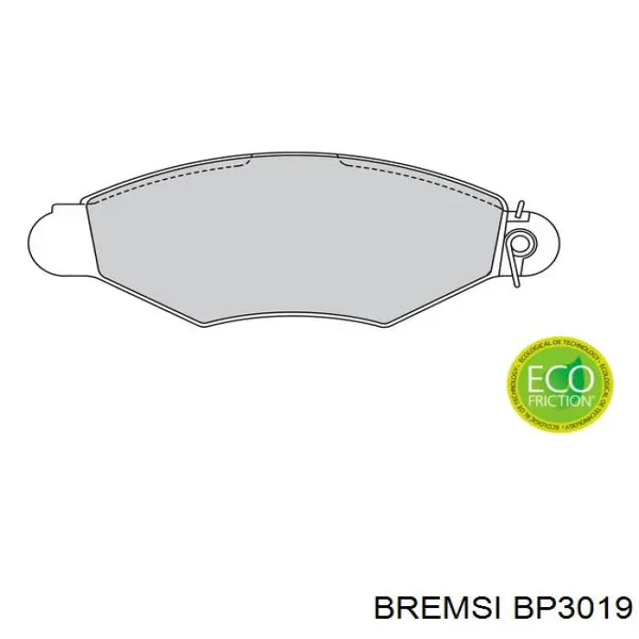 Тормозные колодки Bremsi BP3019