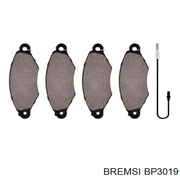 BP3019 Bremsi Колодки передние
