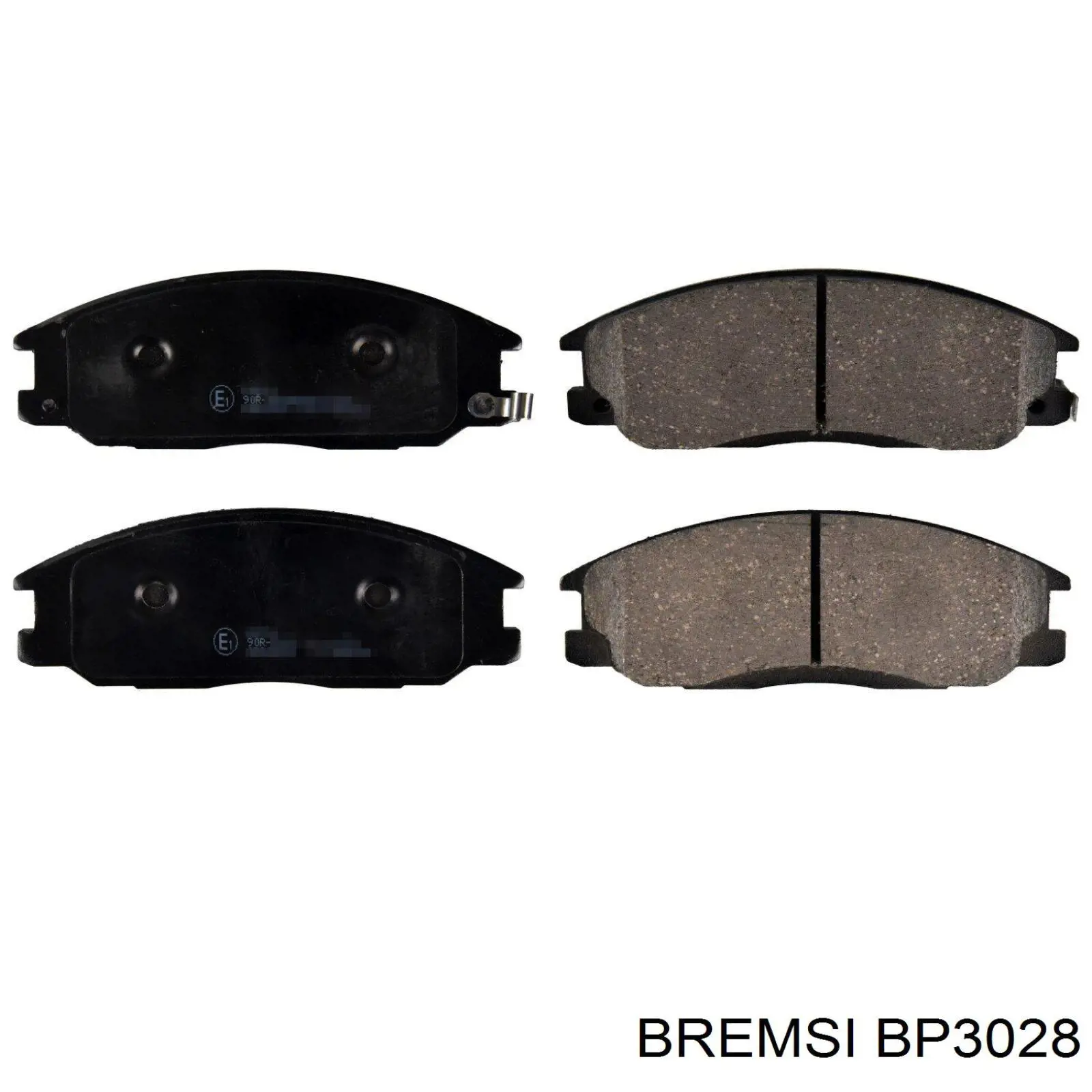 BP3028 Bremsi sapatas do freio dianteiras de disco