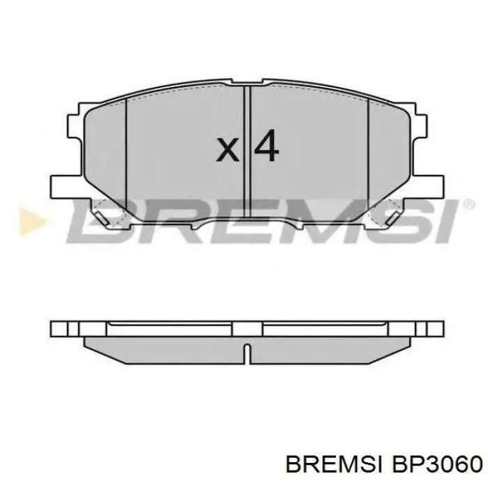 Купить BP3060 Bremsi Колодки тормозные задние, дисковые