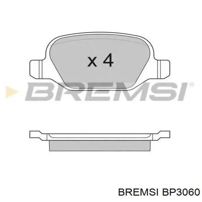 BP3060 Bremsi Колодки тормозные дисковые комплект