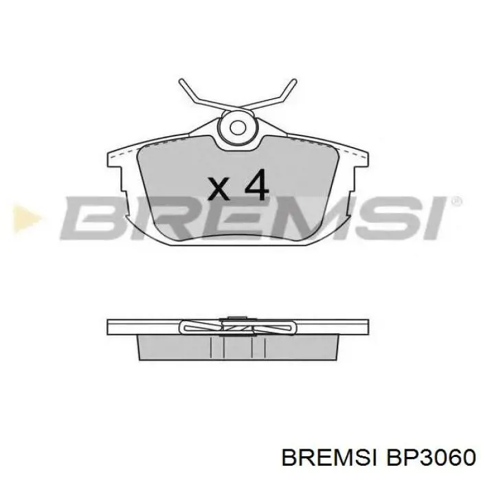 Колодки дисковые  Bremsi BP3060 цена, от 14.06 USD