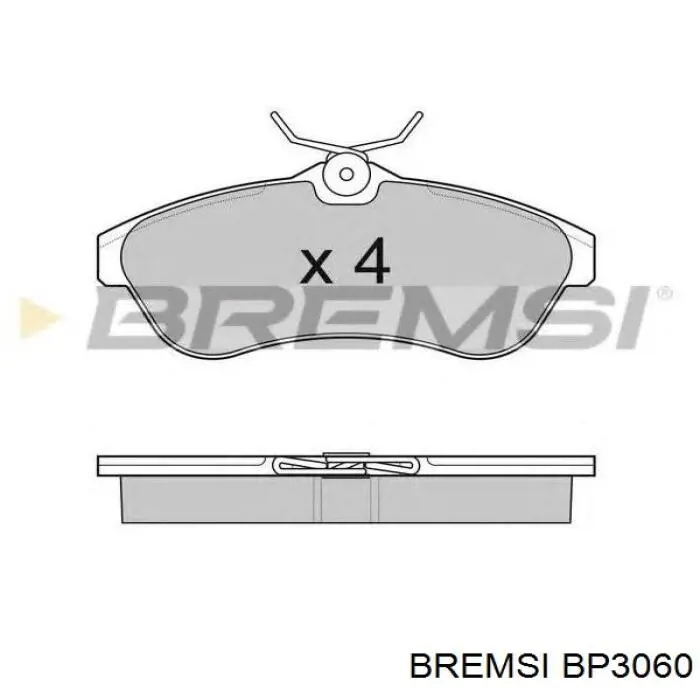 Колодки дисковые  Bremsi BP3060 цена, от 14.06 USD