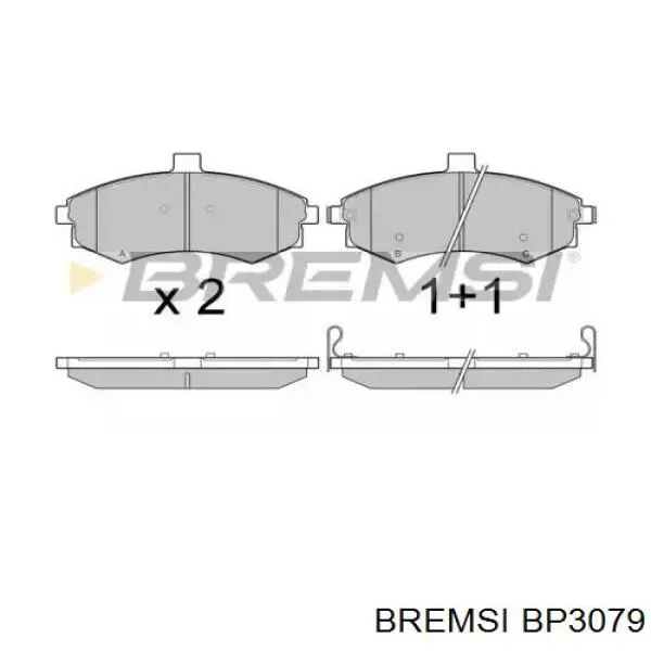 Передние тормозные колодки BP3079 Bremsi