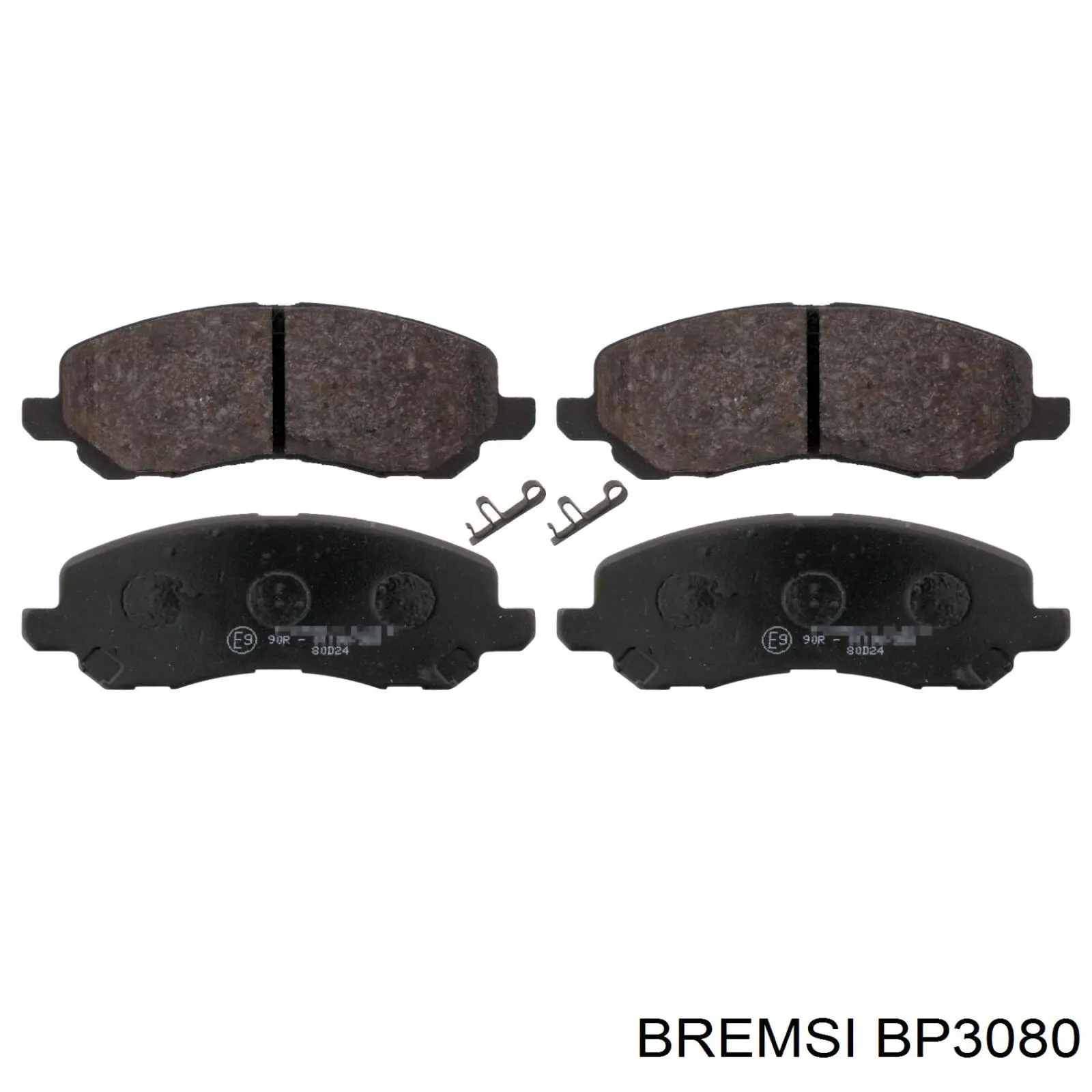 Pastillas de freno delanteras BP3080 Bremsi