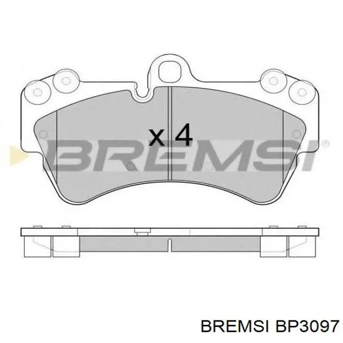 Задние тормозные колодки BP3097 Bremsi