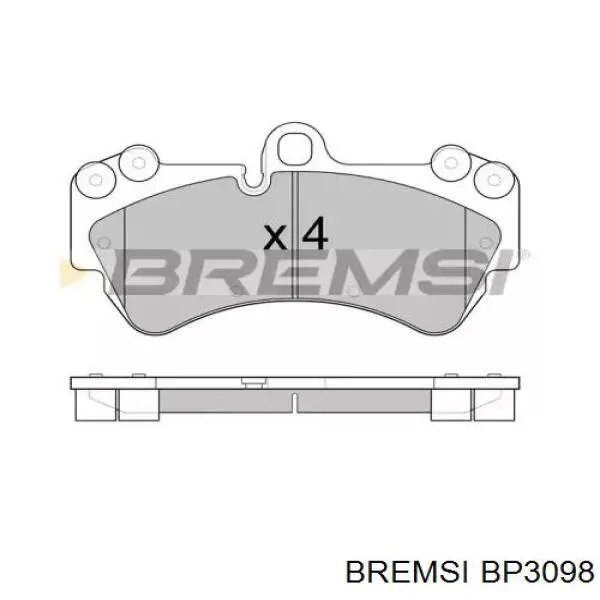 Передние тормозные колодки BP3098 Bremsi