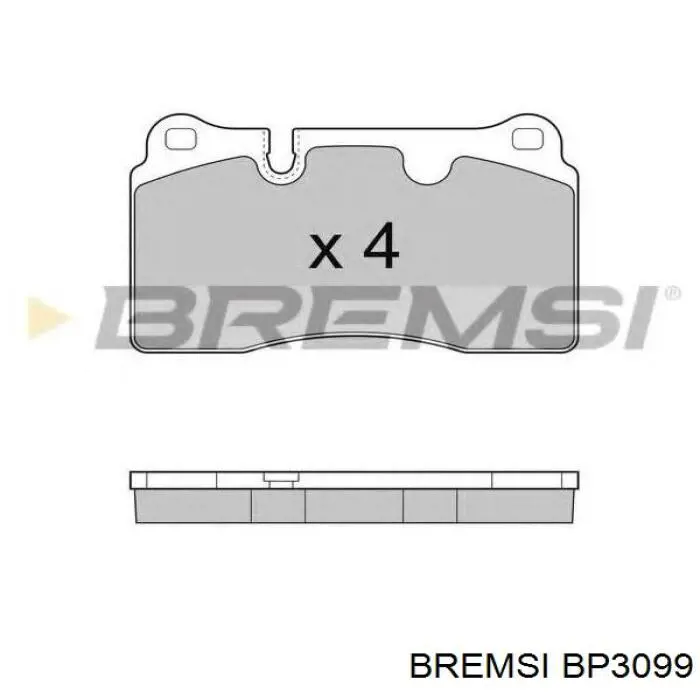Купить BP3099 Bremsi Колодки тормозные
