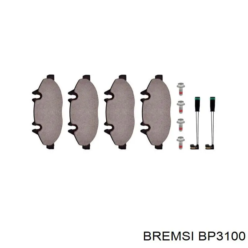 Колодки Bremsi BP3100 цена, от 24.38 USD
