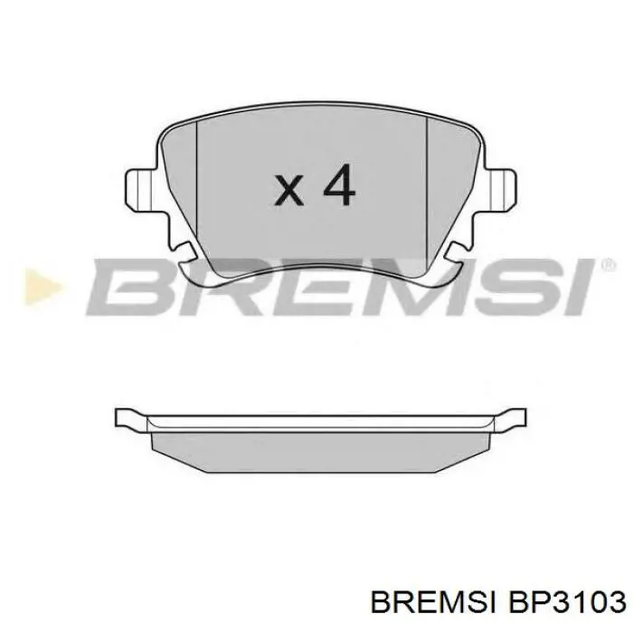 Тормозные колодки Bremsi BP3103