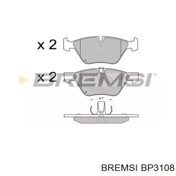  BP3108 Bremsi