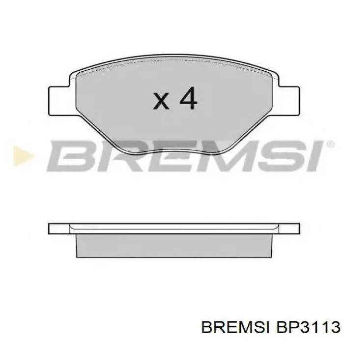 Колодки Bremsi BP3113 цена, от 19.94 USD