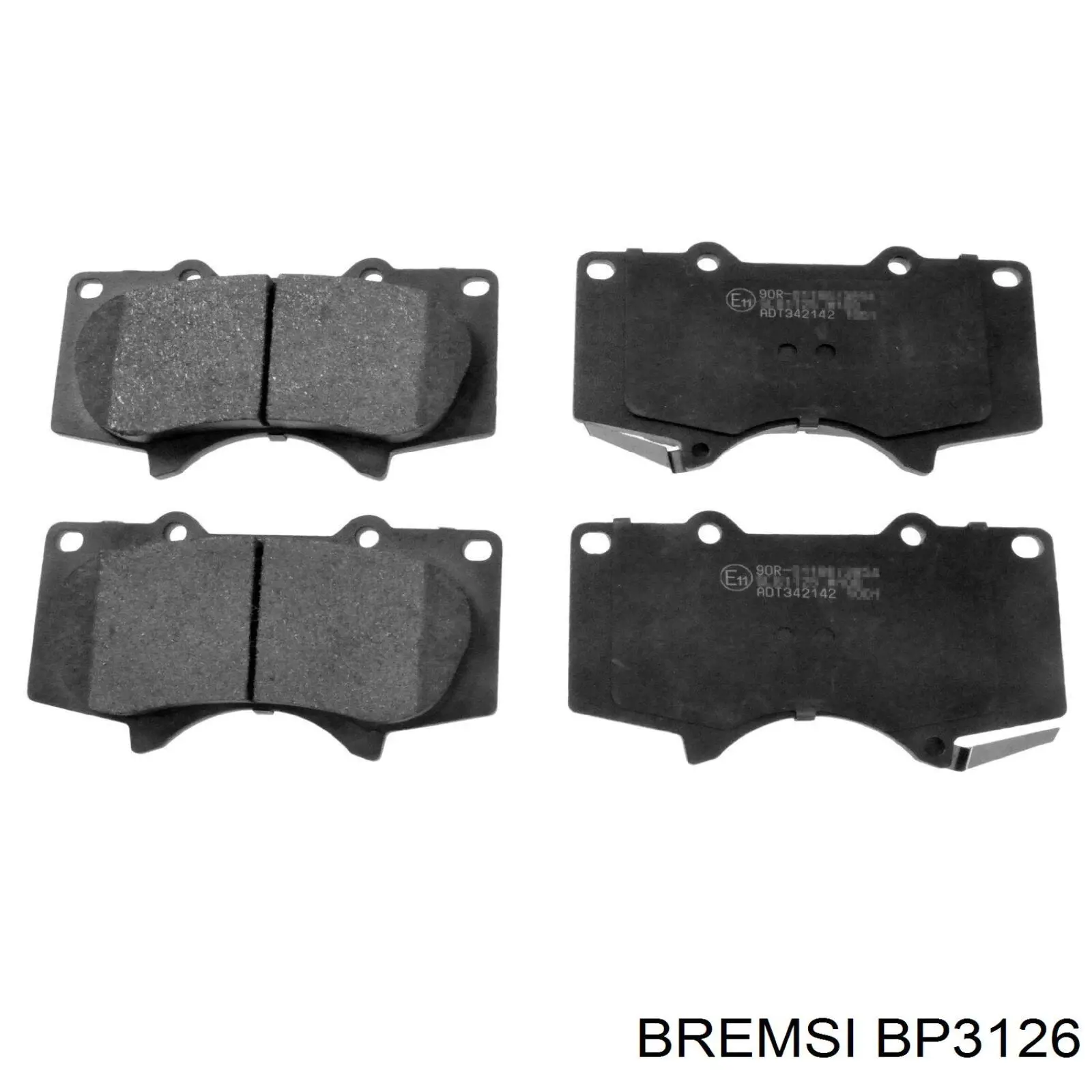 Купить BP3126 Bremsi Колодки тормозные