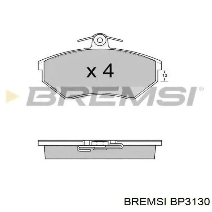 BP3130 Bremsi Колодки тормозные дисковые комплект