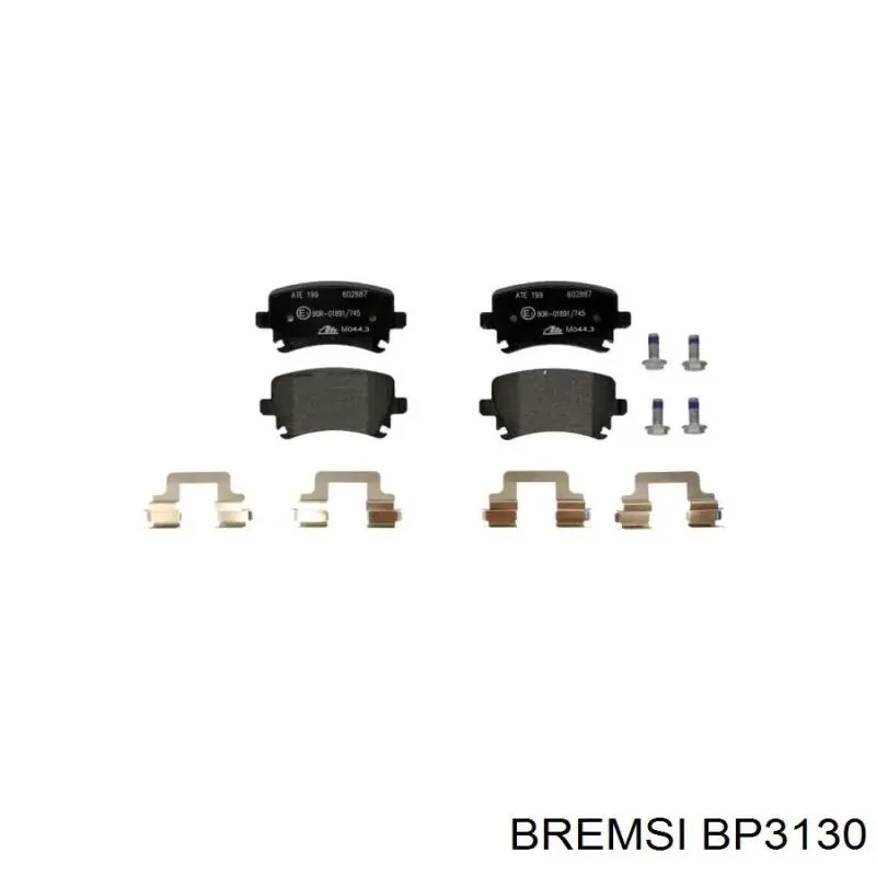 Задние тормозные колодки BP3130 Bremsi