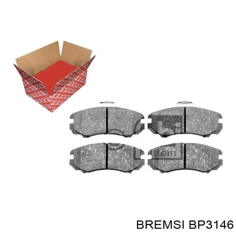 Купить BP3146 Bremsi Колодки тормозные