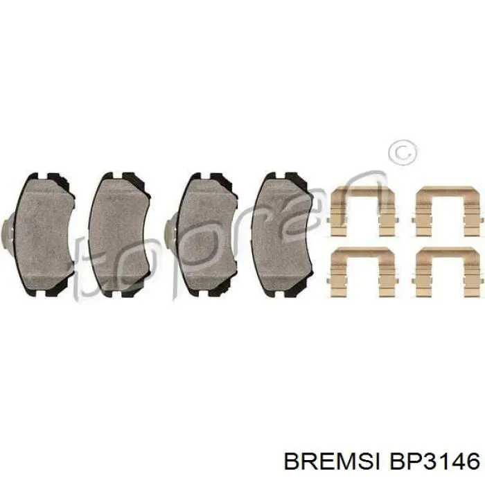 Колодки Bremsi BP3146 цена, от 19.16 USD