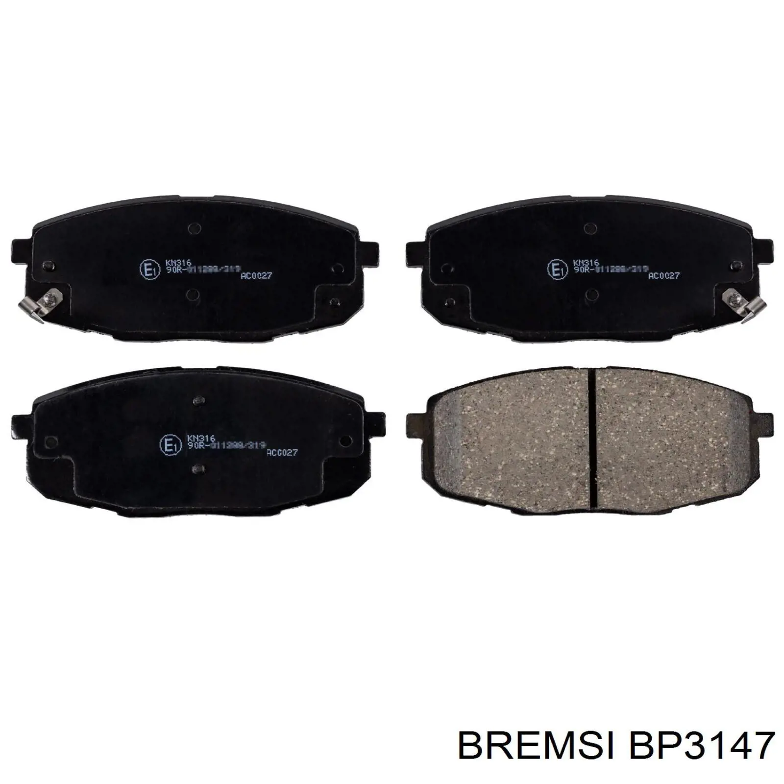 Купить BP3147 Bremsi Колодки тормозные