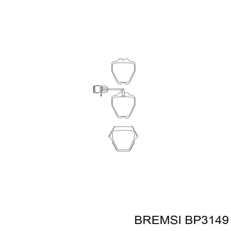 Колодки Bremsi BP3149 цена, от 31.64 USD