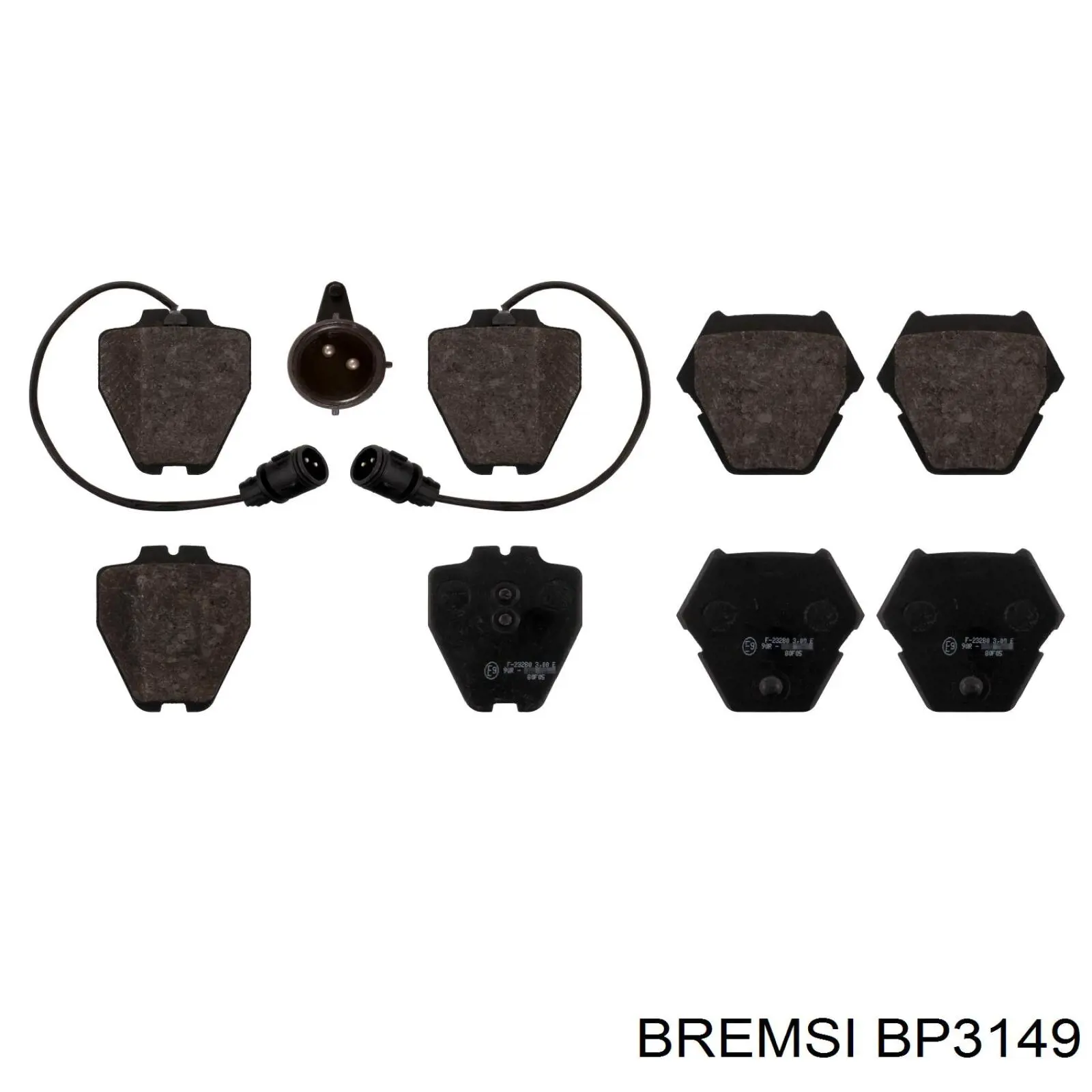 BP3149 Bremsi Колодки передние