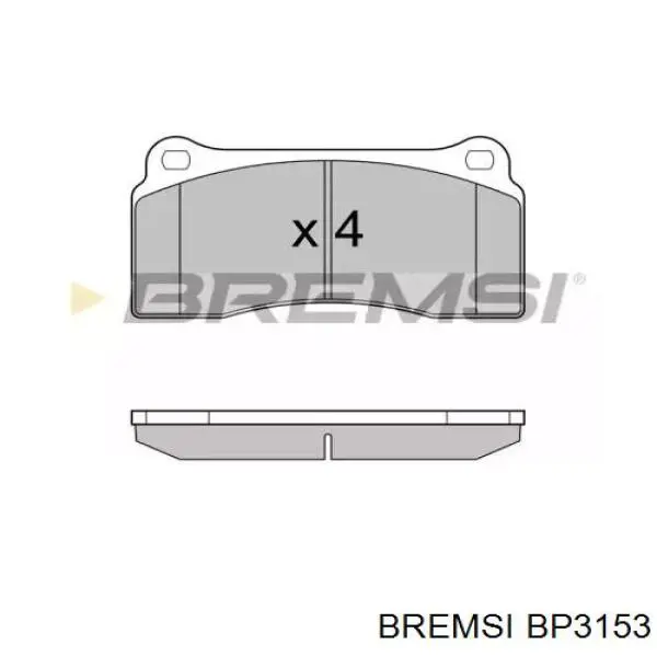 Передние тормозные колодки BP3153 Bremsi