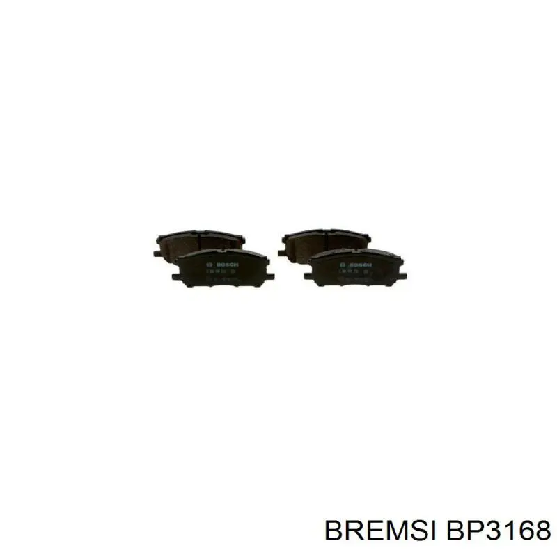 Купить BP3168 Bremsi Колодки тормозные