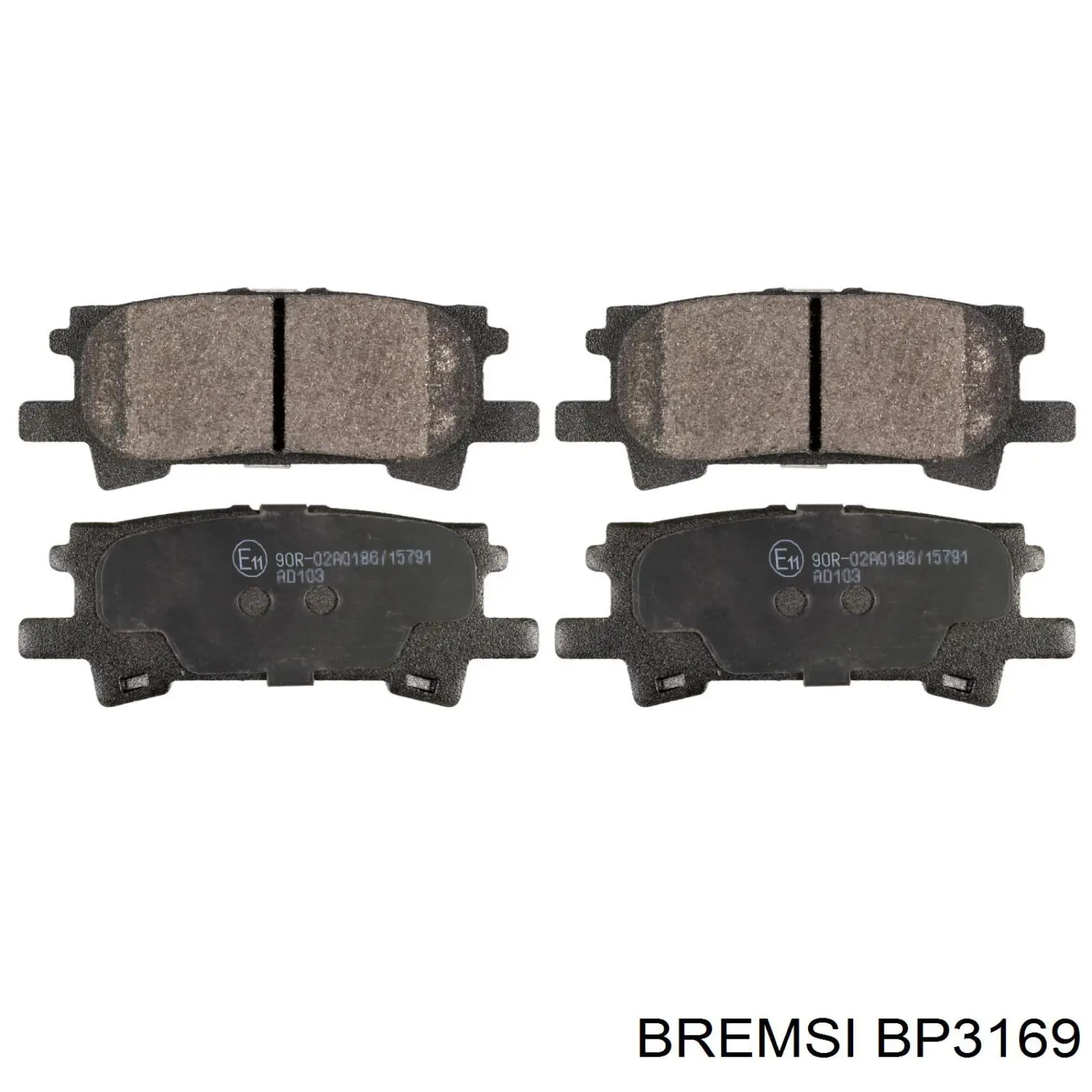 Колодки дисковые  Bremsi BP3169 цена, от 15.93 USD