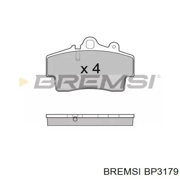 Передние тормозные колодки BP3179 Bremsi