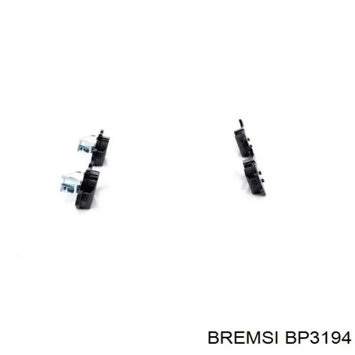 Купить BP3194 Bremsi Колодки тормозные задние, дисковые