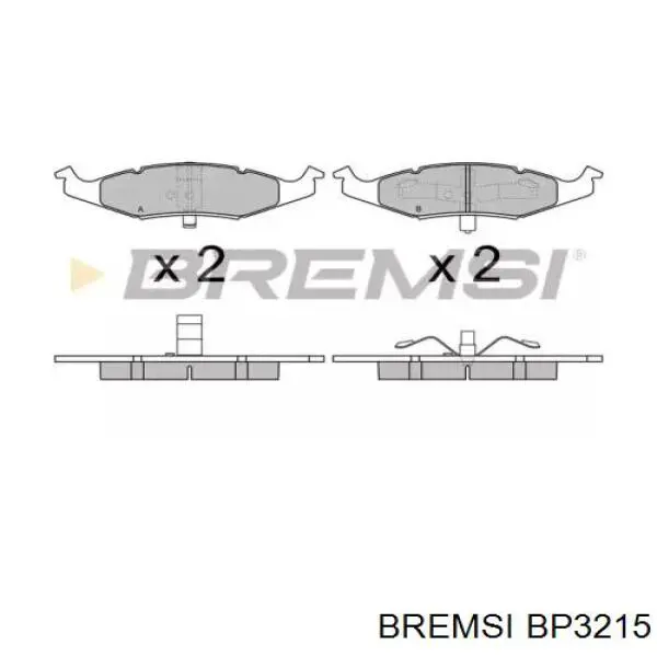 Передние тормозные колодки BP3215 Bremsi