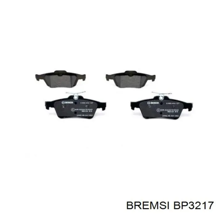 Колодки дисковые  Bremsi BP3217 цена, от 15.86 USD