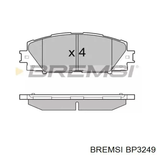 Передние тормозные колодки BP3249 Bremsi