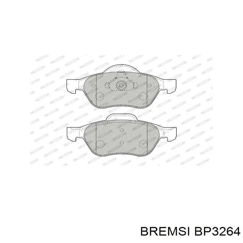 Передние тормозные колодки BP3264 Bremsi