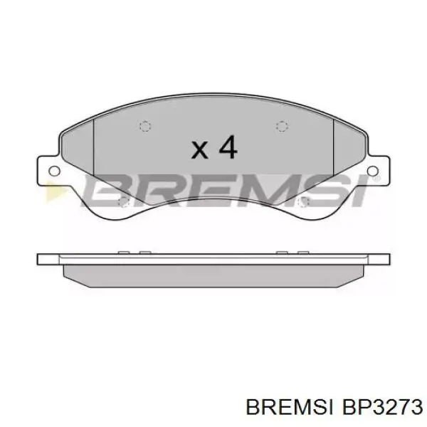 BP3273 Bremsi sapatas do freio dianteiras de disco