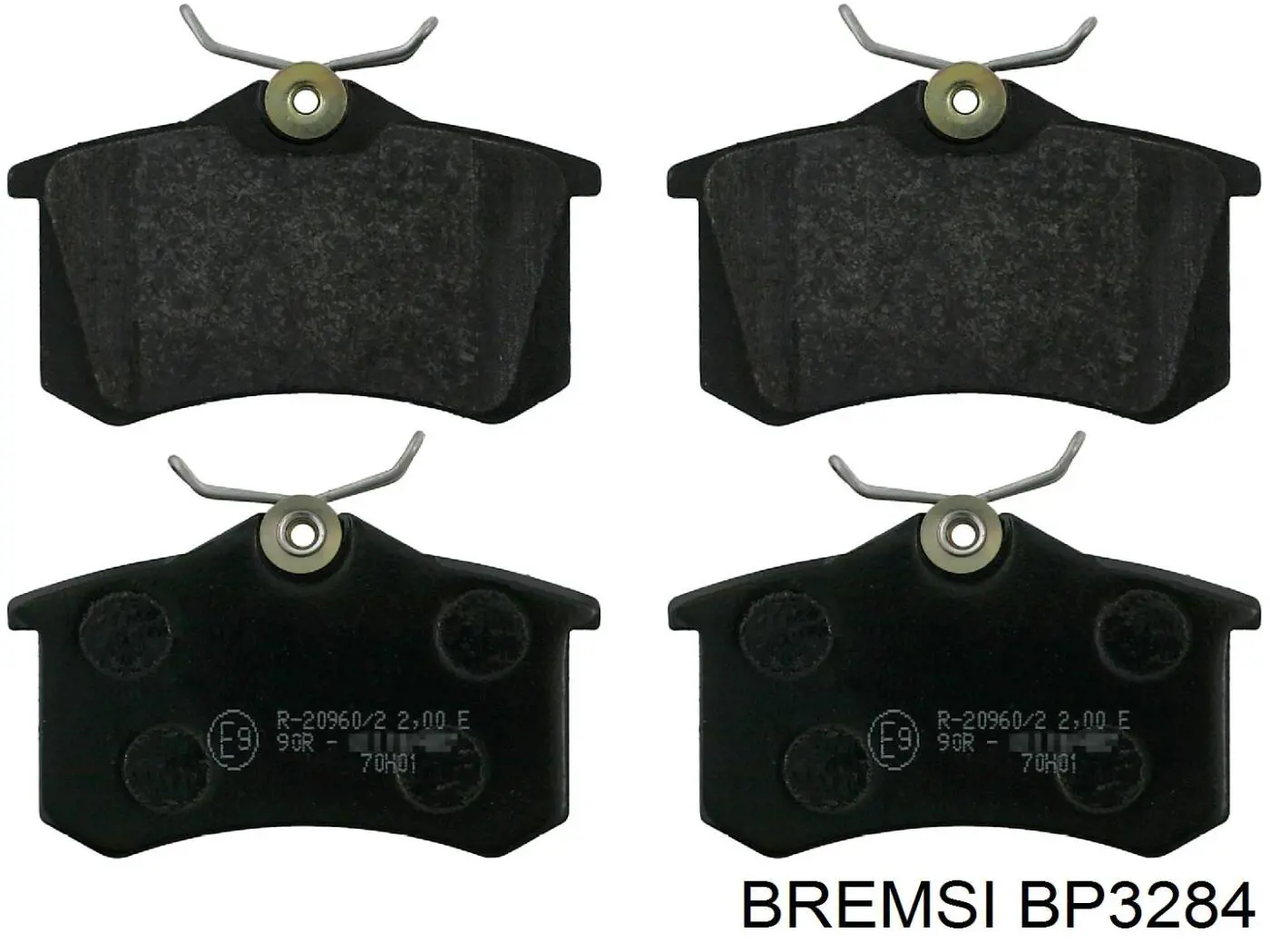 Pastillas de freno traseras BP3284 Bremsi