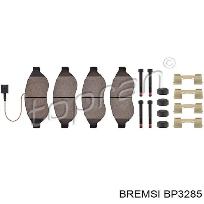 Купить BP3285 Bremsi Колодки тормозные