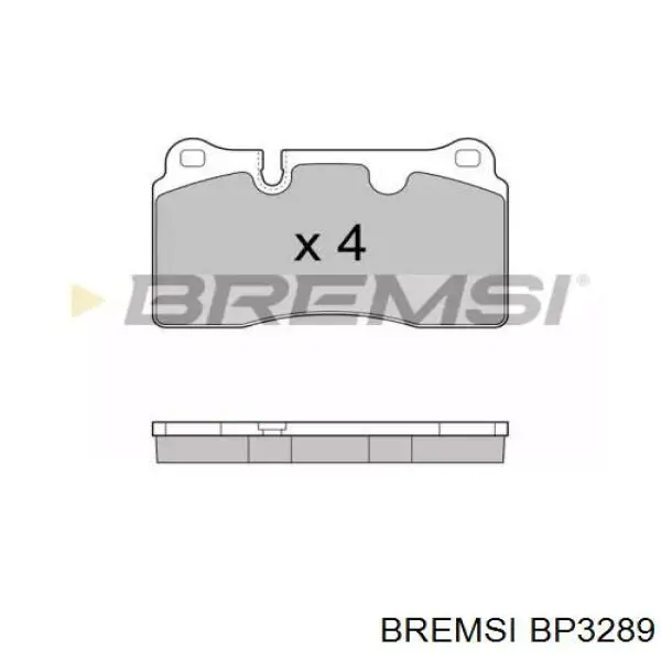 BP3289 Bremsi sapatas do freio dianteiras de disco